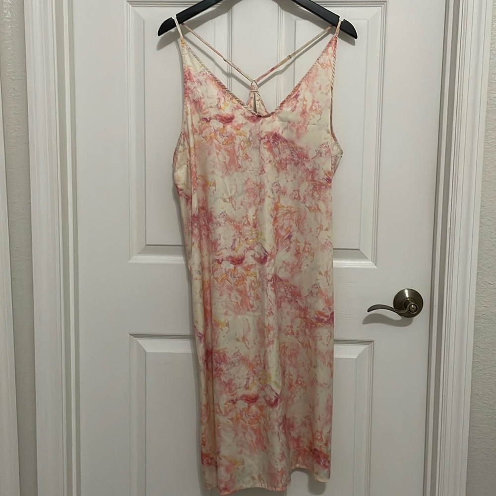 Stars Above women’s marbled midi length pajama dress